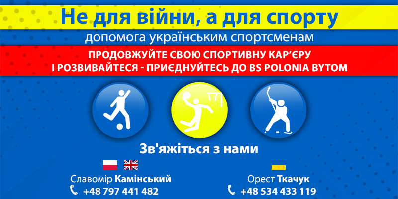 „Nie dla wojny, tak dla sportu” – pomoc ukraińskim sportowcom