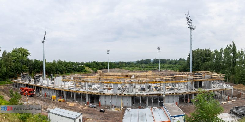 Budowa nowego kompleksu Polonii Bytom przebiega dynamicznie. Będą zmiany w harmonogramie płatności